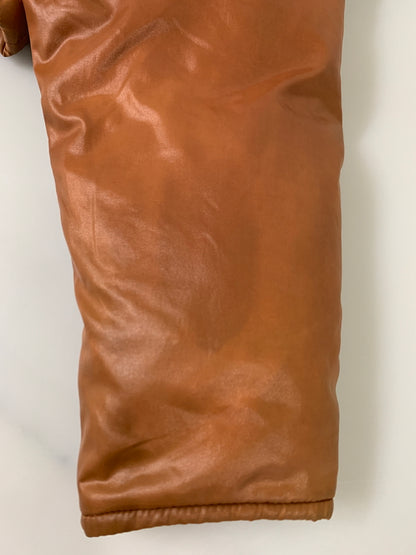 【現状渡し品】【メンズ】 UNKNOWN USED ユーズド 推定50-60S DOWN JACKET 推定50-60年代 ダウンジャケット 棒型TALON アウター 146-260617-yn-22-min サイズ：M カラー：ブラウン 万代Net店