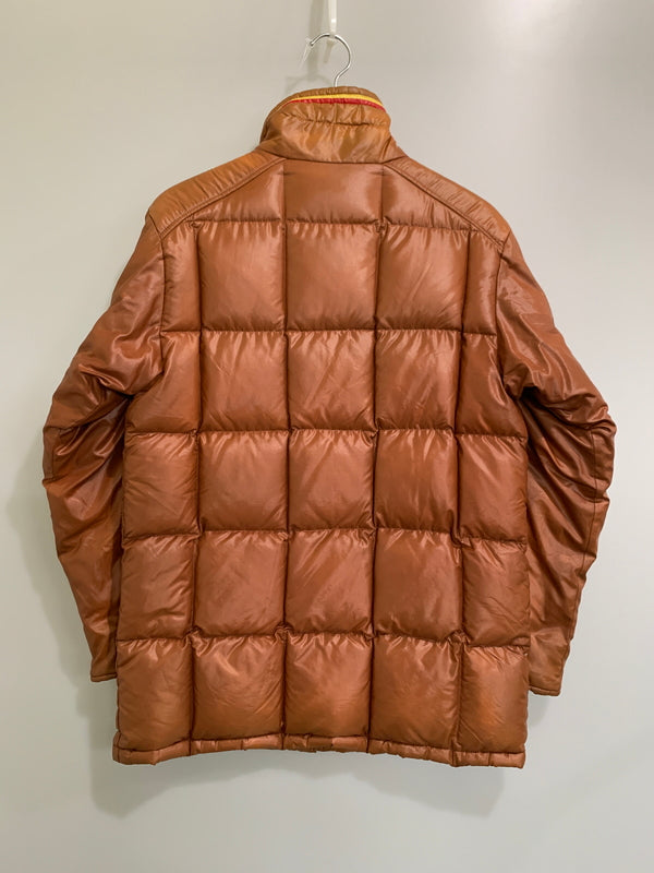 【現状渡し品】【メンズ】 UNKNOWN USED ユーズド 推定50-60S DOWN JACKET 推定50-60年代 ダウンジャケット 棒型TALON アウター 146-260617-yn-22-min サイズ：M カラー：ブラウン 万代Net店