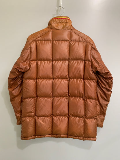 【現状渡し品】【メンズ】 UNKNOWN USED ユーズド 推定50-60S DOWN JACKET 推定50-60年代 ダウンジャケット 棒型TALON アウター 146-260617-yn-22-min サイズ：M カラー：ブラウン 万代Net店