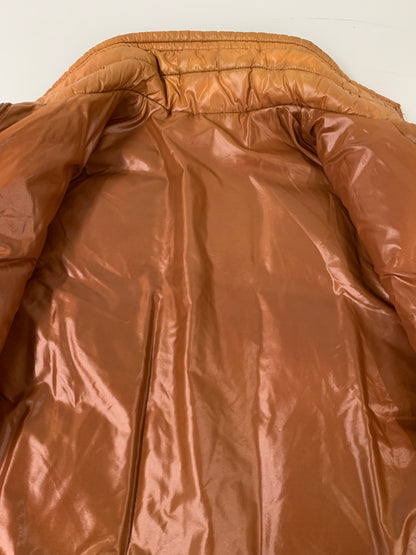 【現状渡し品】【メンズ】 UNKNOWN USED ユーズド 推定50-60S DOWN JACKET 推定50-60年代 ダウンジャケット 棒型TALON アウター 146-260617-yn-22-min サイズ：M カラー：ブラウン 万代Net店