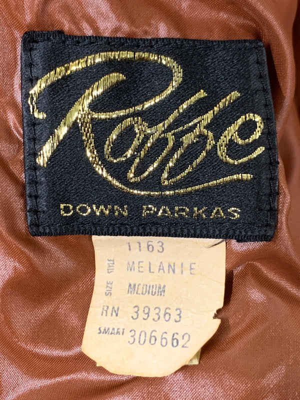 【現状渡し品】【メンズ】 UNKNOWN USED ユーズド 推定50-60S DOWN JACKET 推定50-60年代 ダウンジャケット 棒型TALON アウター 146-260617-yn-22-min サイズ：M カラー：ブラウン 万代Net店
