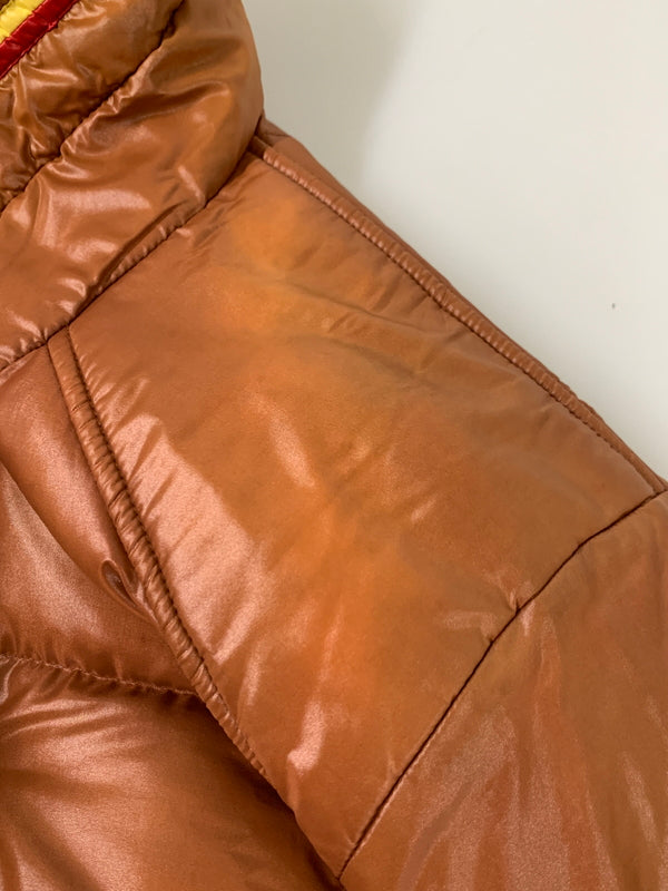 【現状渡し品】【メンズ】 UNKNOWN USED ユーズド 推定50-60S DOWN JACKET 推定50-60年代 ダウンジャケット 棒型TALON アウター 146-260617-yn-22-min サイズ：M カラー：ブラウン 万代Net店