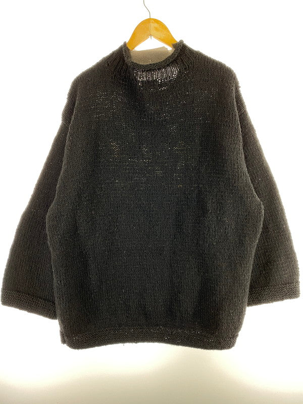 【中古品】【メンズ】  MCMACHAN WOOLEN FLOWER WOOL KNIT SWEATER マクマーンウーレン フラワー ウール ニット セーター トップス 141-240524-yn-01-min カラー：ブラック 万代Net店