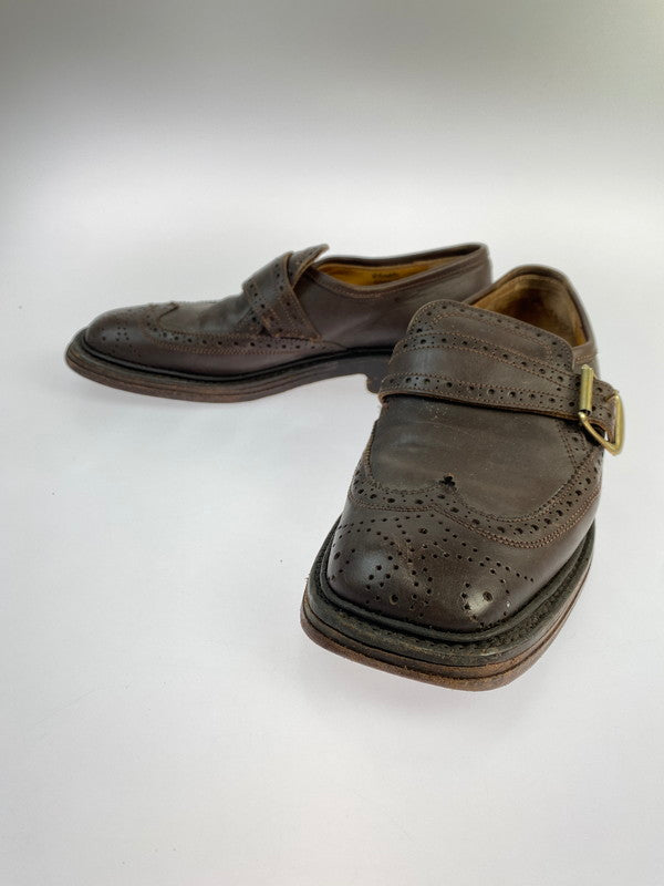 【中古品】【メンズ/レディース】  TRICKERS トリッカーズ × SHIPS シップス 816465 別注ウィングチップ モンクストラップシューズ 165-240528-ab-05-min カラー：ブラウン 万代Net店