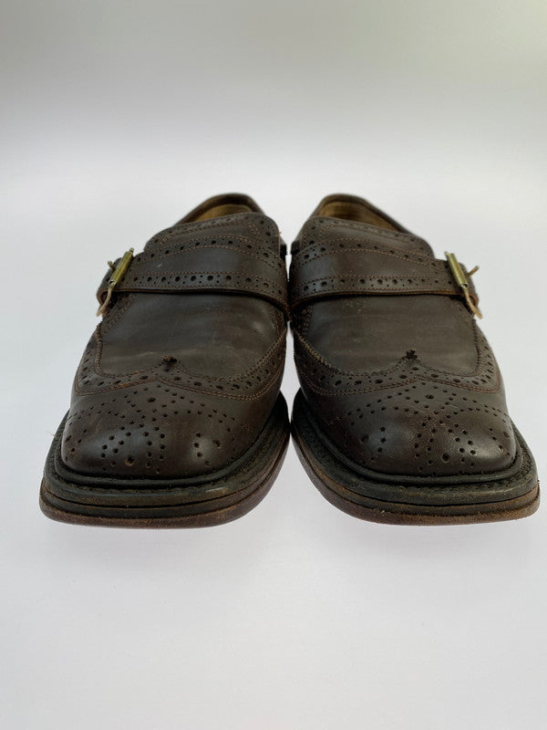 【中古品】【メンズ/レディース】  TRICKERS トリッカーズ × SHIPS シップス 816465 別注ウィングチップ モンクストラップシューズ 165-240528-ab-05-min カラー：ブラウン 万代Net店