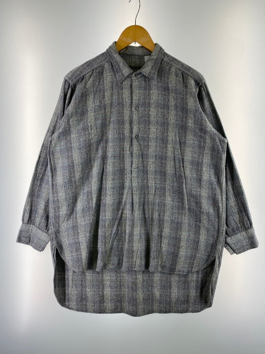 【中古品】【メンズ】  EURO VINTAGE ユーロヴィンテージ 推定60-70S GRANDPA SHIRT グランパシャツ トップス 146-240726-ks-11-min サイズ：サイズ不明 カラー：グレー系 万代Net店