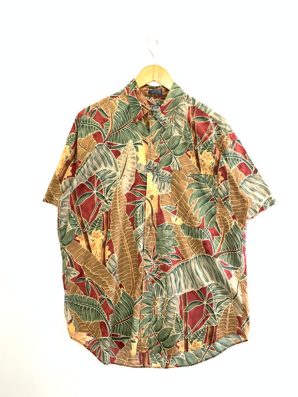 【中古品】【メンズ】  CHAPS RALPH LAUREN チャップスラルフローレン 初期タグ マレーシア製 80S HAWAIIAN SHIRT ハワイアンシャツ トップス 146-240831-ks-23-min サイズ：L カラー：レッド系 万代Net店