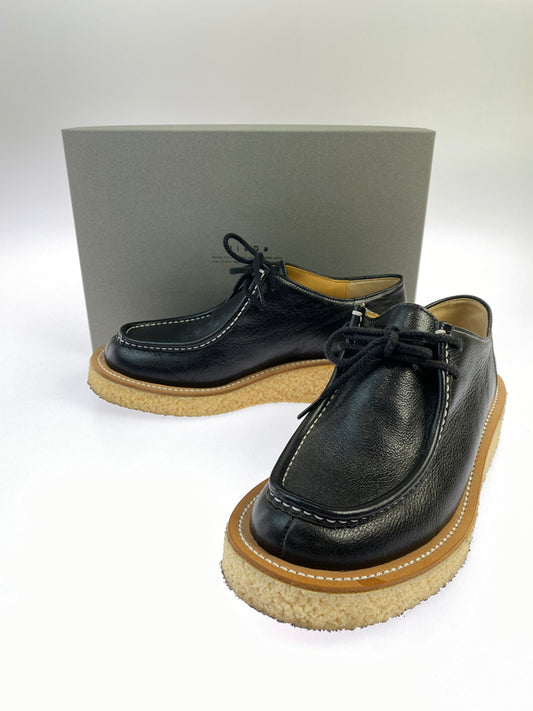 【中古品】【メンズ】 JIEDA ジエダ JIE-22SS-GD01-A 22SS RUBBER SOLE TYROLEAN SHOES ラバー ソール チロリアン シューズ 靴 164-260707-jt-19-min サイズ：42 カラー：ブラック 万代Net店
