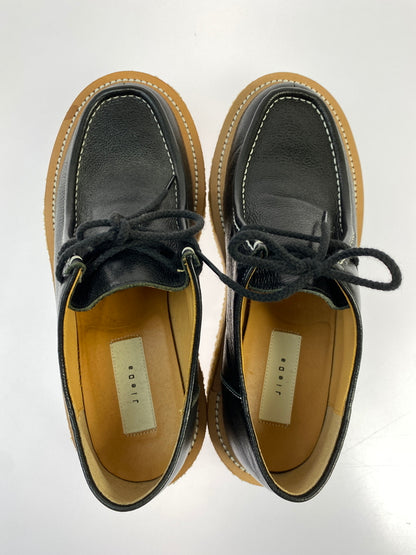 【中古品】【メンズ】 JIEDA ジエダ JIE-22SS-GD01-A 22SS RUBBER SOLE TYROLEAN SHOES ラバー ソール チロリアン シューズ 靴 164-260707-jt-19-min サイズ：42 カラー：ブラック 万代Net店