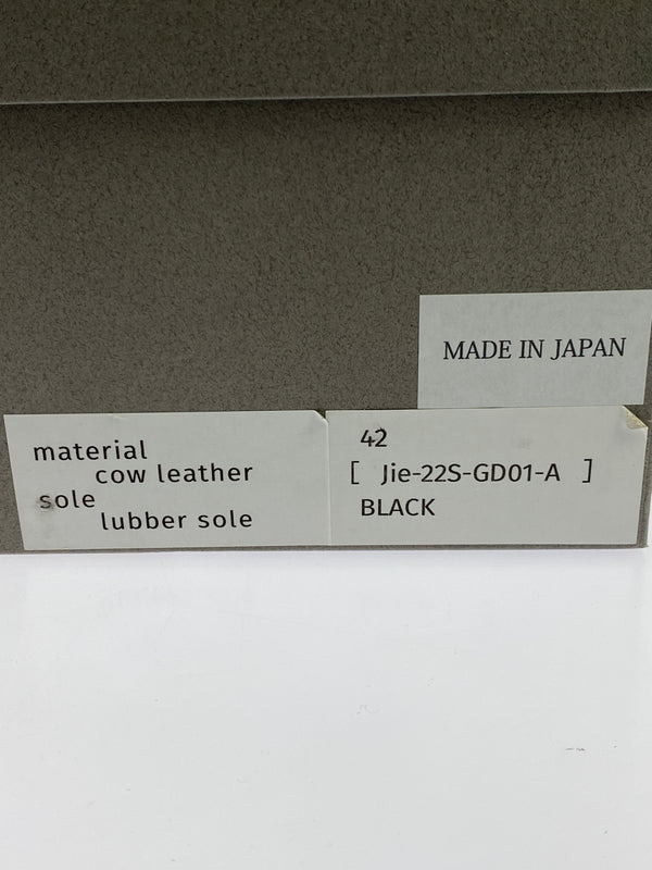 【中古品】【メンズ】 JIEDA ジエダ JIE-22SS-GD01-A 22SS RUBBER SOLE TYROLEAN SHOES ラバー ソール チロリアン シューズ 靴 164-260707-jt-19-min サイズ：42 カラー：ブラック 万代Net店