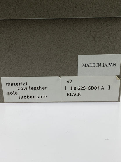 【中古品】【メンズ】 JIEDA ジエダ JIE-22SS-GD01-A 22SS RUBBER SOLE TYROLEAN SHOES ラバー ソール チロリアン シューズ 靴 164-260707-jt-19-min サイズ：42 カラー：ブラック 万代Net店