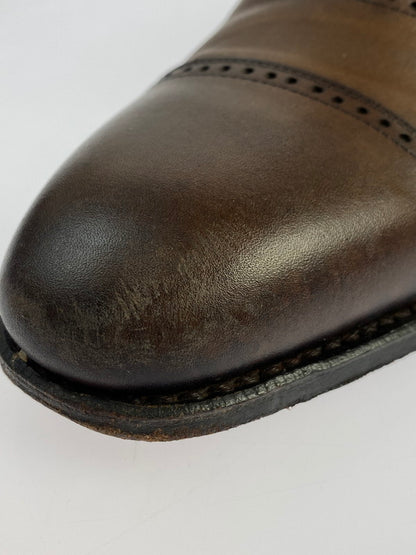 【中古品】【メンズ】 UNION IMPERIAL ユニオンインペリアル LEATHER SHOES U1521 ボックスカーフ クォーターブローグ シューズ 靴 164-240528-ab-02-min サイズ：7 カラー：ブラウン 万代Net店