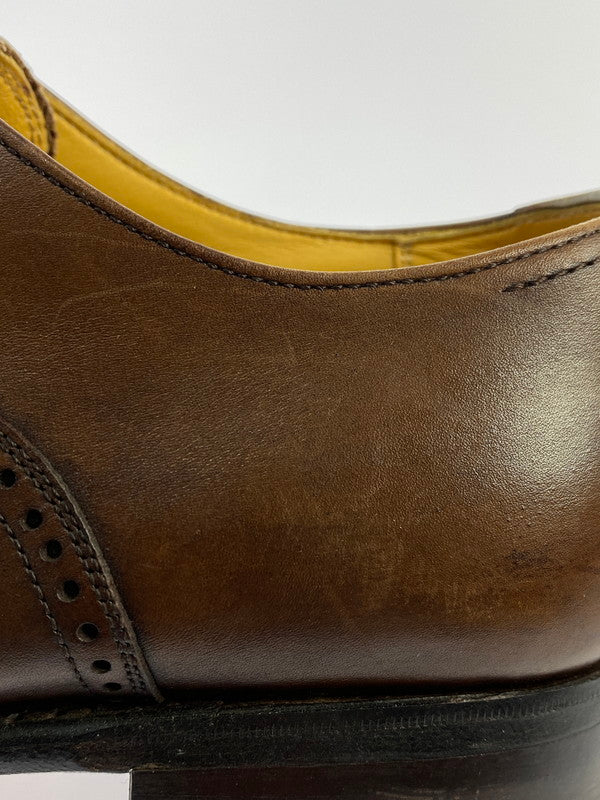 【中古品】【メンズ】 UNION IMPERIAL ユニオンインペリアル LEATHER SHOES U1521 ボックスカーフ クォーターブローグ シューズ 靴 164-240528-ab-02-min サイズ：7 カラー：ブラウン 万代Net店