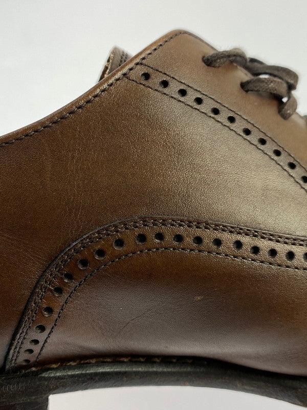 【中古品】【メンズ】 UNION IMPERIAL ユニオンインペリアル LEATHER SHOES U1521 ボックスカーフ クォーターブローグ シューズ 靴 164-240528-ab-02-min サイズ：7 カラー：ブラウン 万代Net店