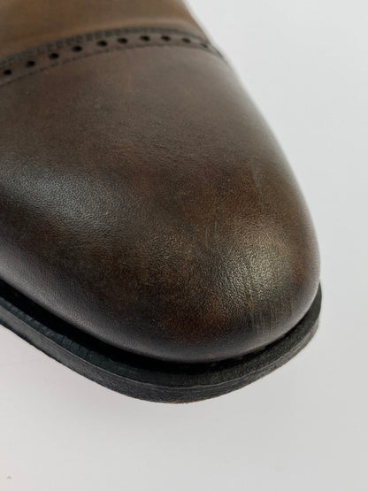 【中古品】【メンズ】 UNION IMPERIAL ユニオンインペリアル LEATHER SHOES U1521 ボックスカーフ クォーターブローグ シューズ 靴 164-240528-ab-02-min サイズ：7 カラー：ブラウン 万代Net店