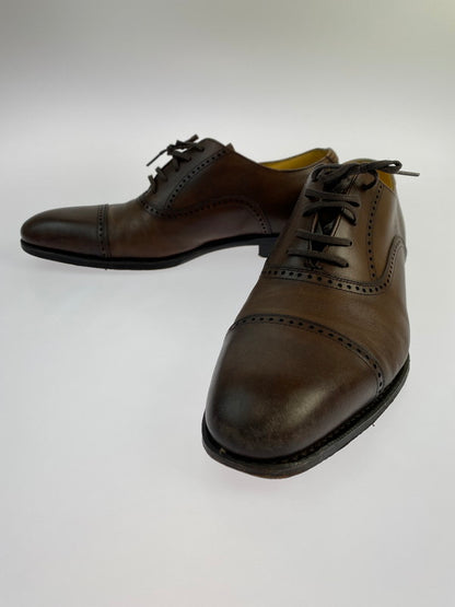 【中古品】【メンズ】  UNION IMPERIAL ユニオンインペリアル LEATHER SHOES U1521 ボックスカーフ クォーターブローグ シューズ 靴 164-240528-ab-02-min サイズ：7 カラー：ブラウン 万代Net店