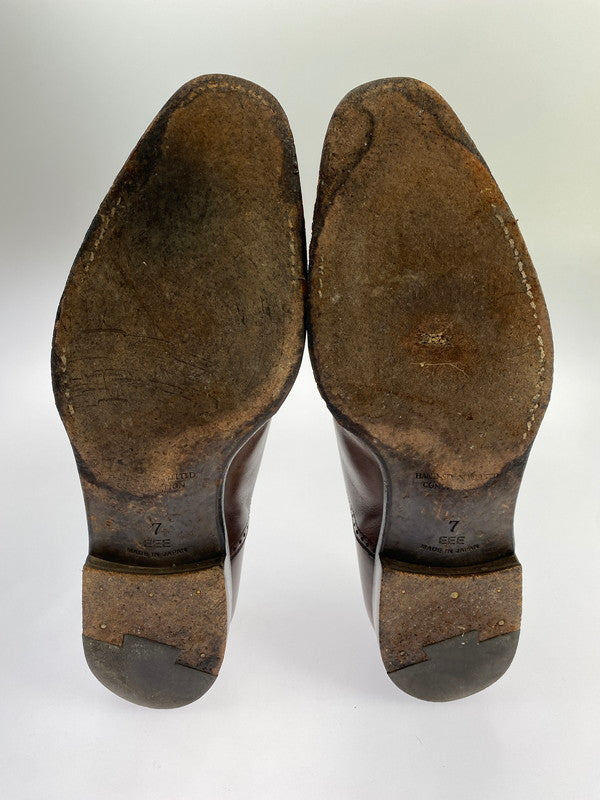 【中古品】【メンズ】 UNION IMPERIAL ユニオンインペリアル LEATHER SHOES U1521 ボックスカーフ クォーターブローグ シューズ 靴 164-240528-ab-02-min サイズ：7 カラー：ブラウン 万代Net店