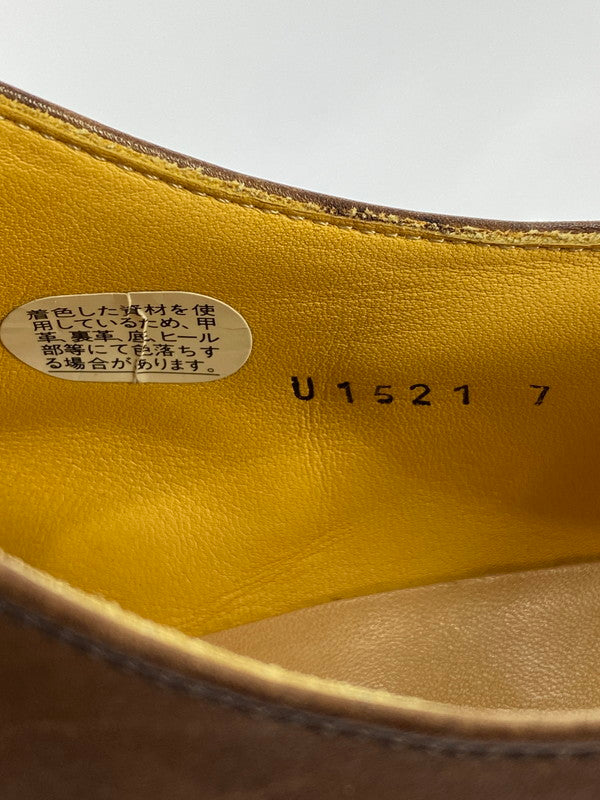 【中古品】【メンズ】 UNION IMPERIAL ユニオンインペリアル LEATHER SHOES U1521 ボックスカーフ クォーターブローグ シューズ 靴 164-240528-ab-02-min サイズ：7 カラー：ブラウン 万代Net店