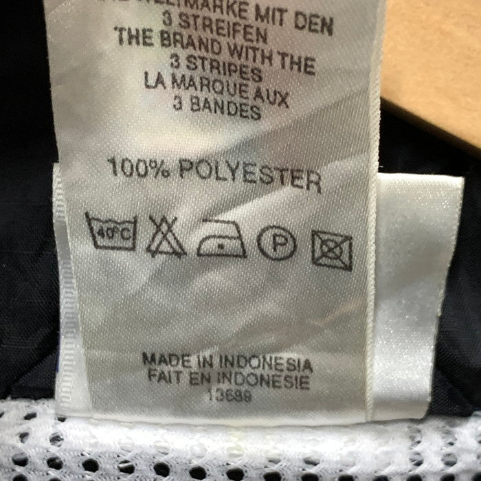 【中古品】【メンズ】 adidas アディダス ナイロンジャケット ブルゾン アウター ブランド 古着 146-250302-gm-29-fuz サイズ：US XL カラー：ブルー ブラック 万代Net店