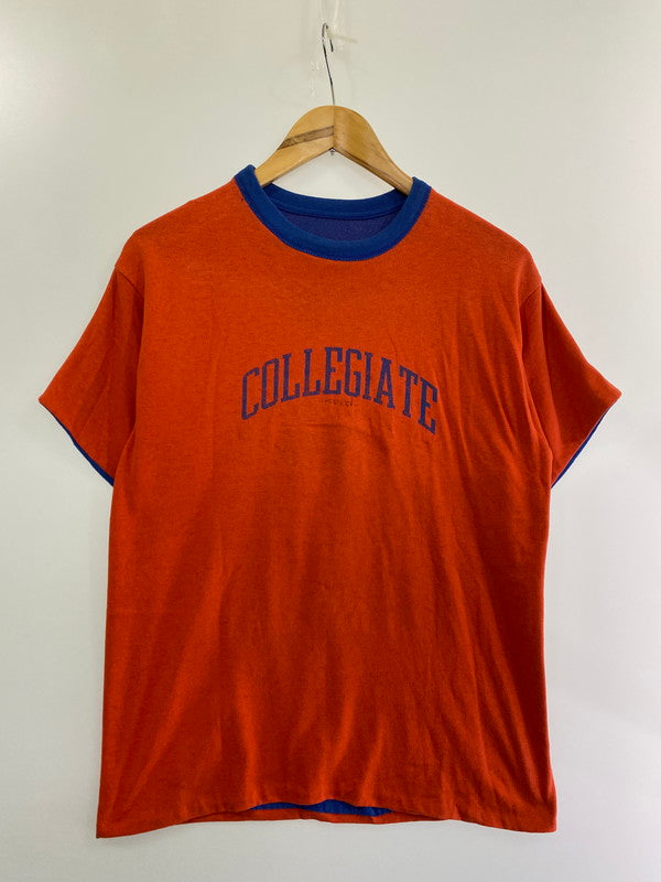 【中古品】【メンズ】  90S COLLEGIATE REVERSIBLE TEE 半袖 Tシャツ ティーシャツ リバーシブル 146-240630-as-28-min カラー：ブルー/オレンジ 万代Net店