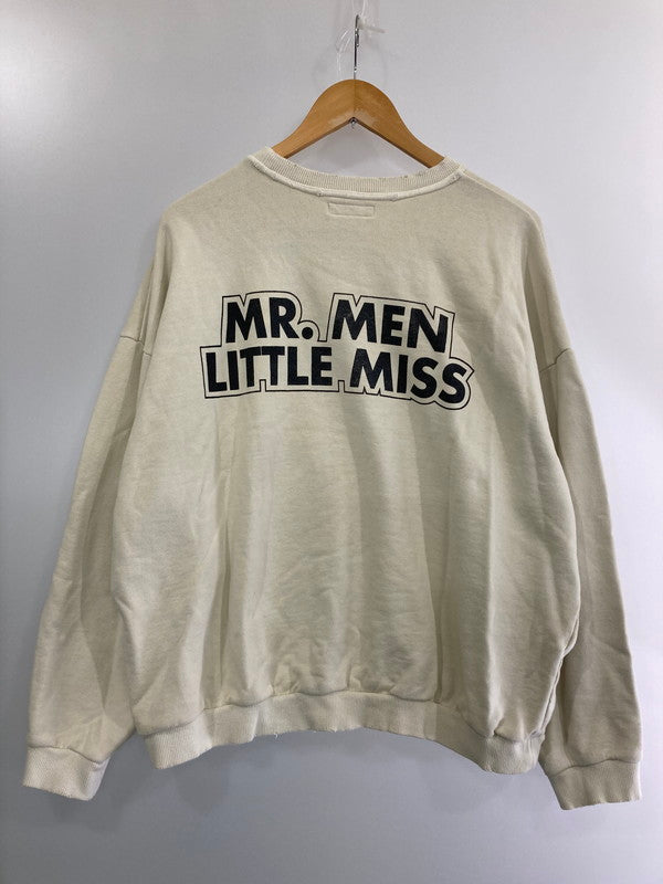 【中古品】【メンズ】  DISCOVERED 24SS MISTER BUMP DC-SS24-MLCU-03 ディスカバード ミスターバンプ スウェットシャツ ダメージ加工 トレーナー トップス 140-240603-yn-33-min サイズ：3 カラー：ホワイト 万代Net店