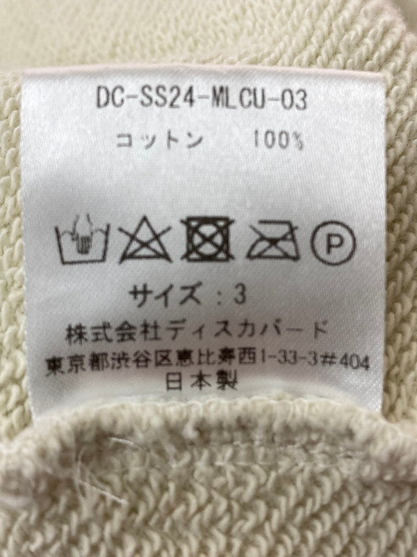 【中古品】【メンズ】  DISCOVERED 24SS MISTER BUMP DC-SS24-MLCU-03 ディスカバード ミスターバンプ スウェットシャツ ダメージ加工 トレーナー トップス 140-240603-yn-33-min サイズ：3 カラー：ホワイト 万代Net店