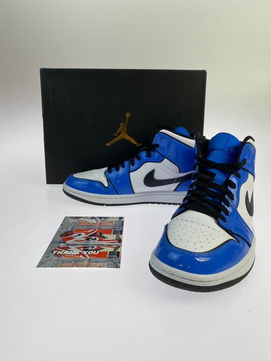 【中古品】【メンズ】 NIKE ナイキ DD6834-402 AIR JORDAN 1 MID SE"SIGNAL BLUE" エアジョーダン 1 ミッド スニーカー シューズ 靴 160-240601-me-19-min サイズ：27.5cm カラー：SIGNAL BLUE/BLACK-WHITE 万代Net店