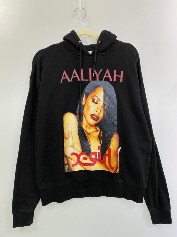 【中古品】【レディース】 X-girl エックスガール 05194217 19AW AALIYAH SWEAT HOODIE スウェット フーディ 170-241122-ks-13-min サイズ：1 カラー：ブラック 万代Net店