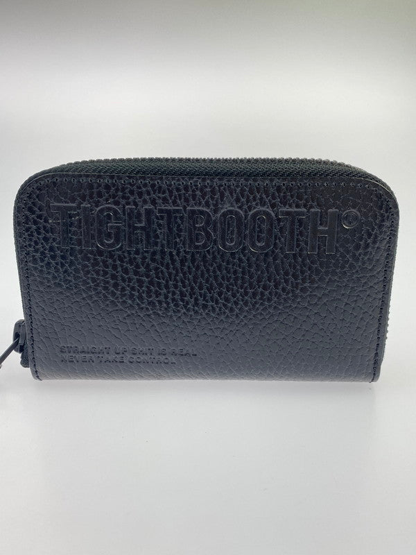 【中古品】【メンズ】  TIGHTBOOTH タイトブース FW23-A09 23AW LEATHER ZIP AROUND WALLET レザー ジップ アラウンド ウォレット ミニ財布 カード入れ 200-240628-me-07-min カラー：ブラック 万代Net店