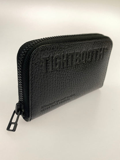 【中古品】【メンズ】  TIGHTBOOTH タイトブース FW23-A09 23AW LEATHER ZIP AROUND WALLET レザー ジップ アラウンド ウォレット ミニ財布 カード入れ 200-240628-me-07-min カラー：ブラック 万代Net店