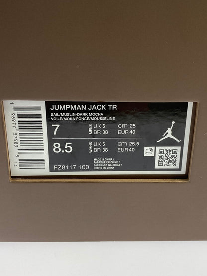 【中古美品】【メンズ】 NIKE ナイキ TRAVIS SCOTT FZ8117-100 JORDAN JUMPMAN JACK TR スニーカー シューズ 靴 160-240604-ab-7-min サイズ：25cm カラー：SAIL/MUSLIN-DARK MOCHA 万代Net店