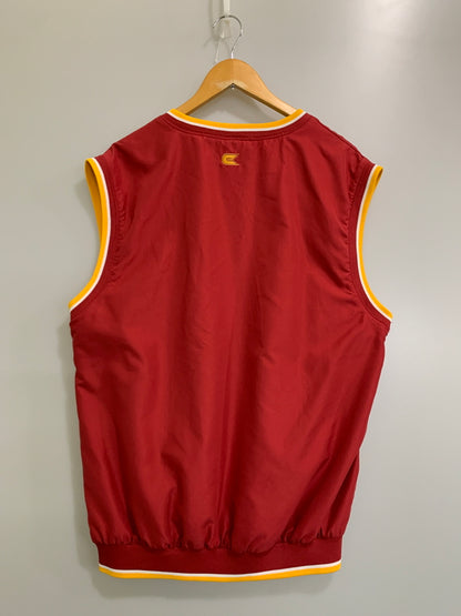 【中古品】【メンズ】 COLOSSEUM ATHLETICS コロシアム・アスレチックス 90S GAME TOP ゲームトップ Vネック プルオーバー ナイロンベスト 146-260615-kt-17-min サイズ：L カラー：レッド系 万代Net店