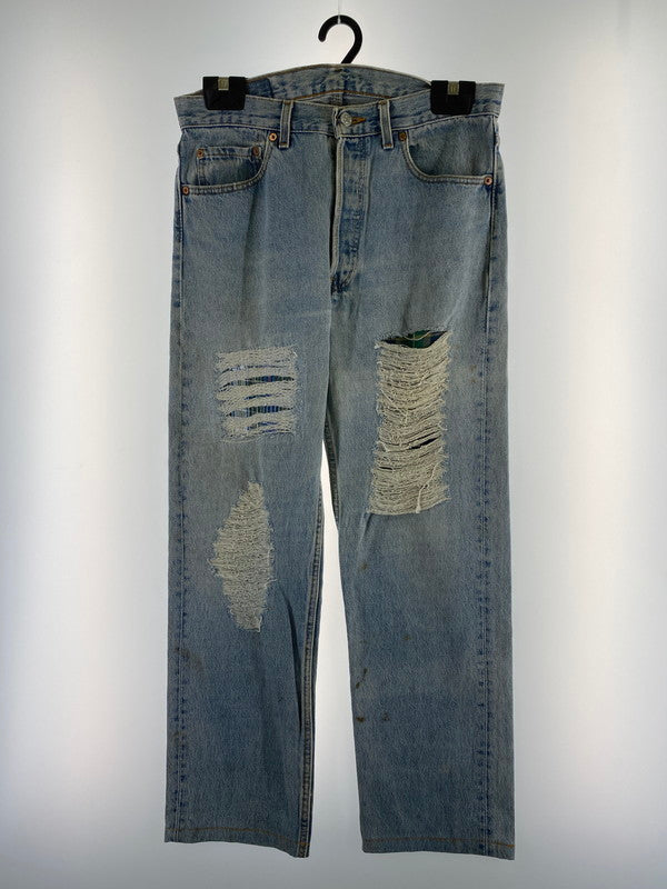 【中古品】【メンズ】 Levi's リーバイス 刻印532 90S 501DENIM PANTS デニムパンツ ボトムス 157-240607-jt-03-min サイズ：W33 カラー：ライトインディゴ 万代Net店