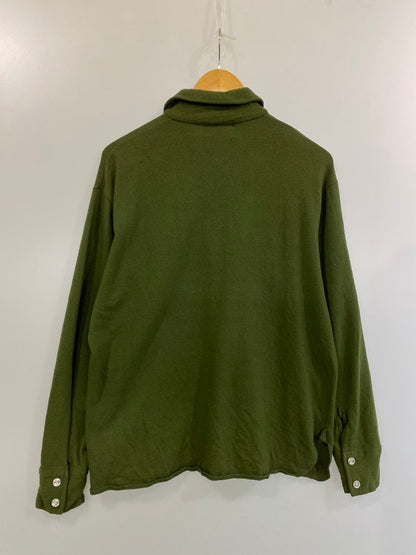 【中古品】【メンズ】  THE SPINNAKER SHIRT スピンネーカーシャツ TALONジップ 70S HALF ZIP WOOL PULLOVER SHIRT ハーフジップウールプルオーバーシャツ 146-241010-ks-26-min サイズ：XL カラー：オリーブ系 万代Net店