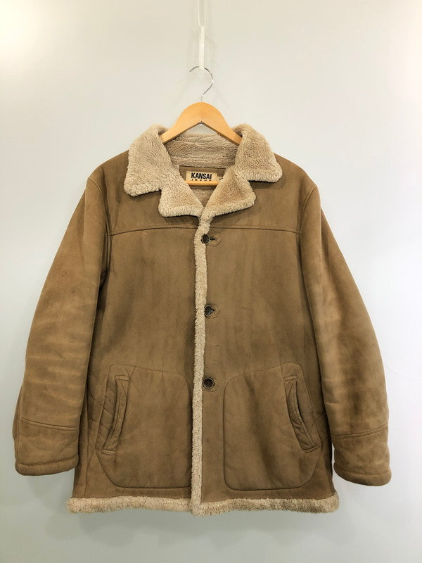 【現状渡し品】【メンズ】 KANSAI JEANS カンサイジーンズ NPF590 LS MOUTON JACKET マウンテンジャケット 146-260423-zi-11-min サイズ：M カラー：ブラウン 万代Net店