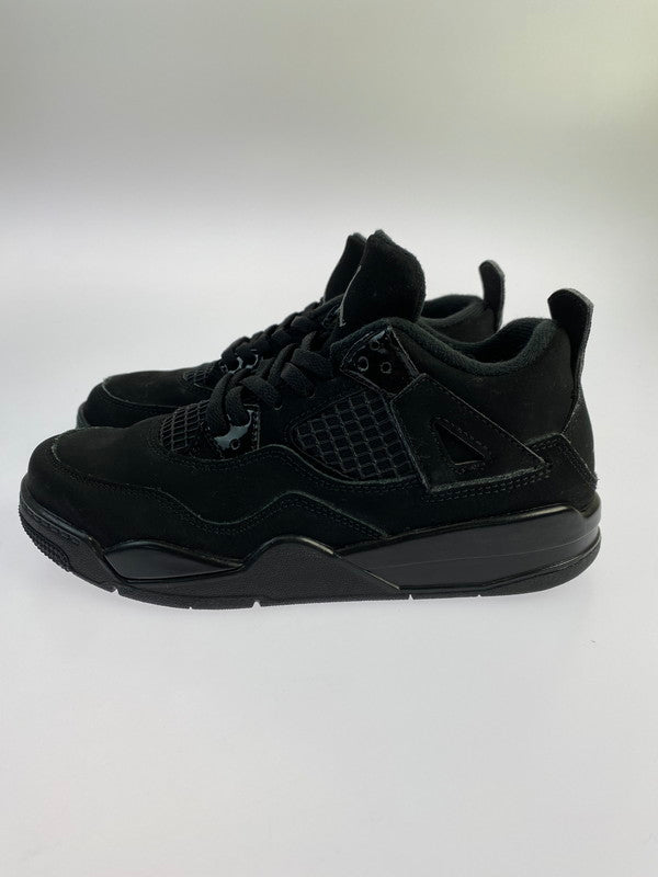 【中古品】【キッズ】 NIKE ナイキ JORDAN 4 RETRO(PS) BQ7669-010 ジョーダン 4 レトロ スニーカー 靴 173-240608-yn-05-min サイズ：20.0cm US1Y カラー：BLACK/BLACK-LT GRAPHITE 万代Net店