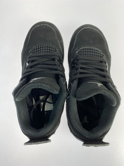 【中古品】【キッズ】 NIKE ナイキ JORDAN 4 RETRO(PS) BQ7669-010 ジョーダン 4 レトロ スニーカー 靴 173-240608-yn-05-min サイズ：20.0cm US1Y カラー：BLACK/BLACK-LT GRAPHITE 万代Net店