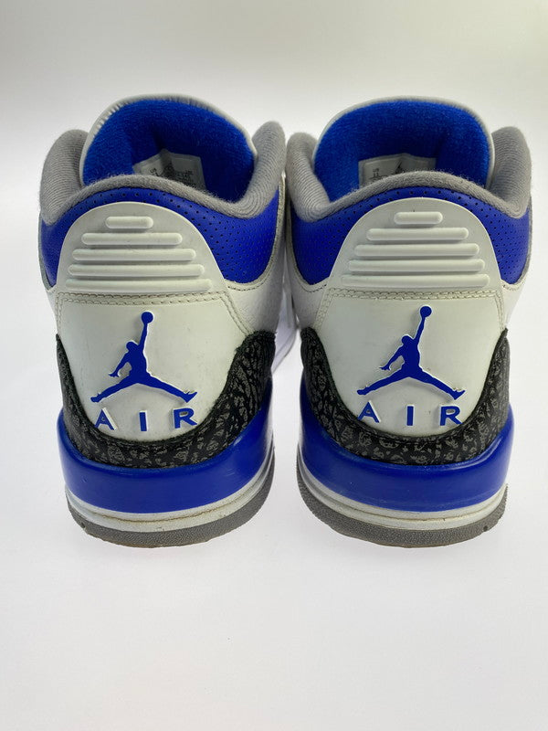 【中古品】【メンズ】 NIKE ナイキ AIR JORDAN 3 RETRO"RACER BLUE" CT8532-145 エアジョーダン 3 レトロ スニーカー シューズ 靴 160-240606-me-14-min サイズ：29.0cm カラー：WHITE/RACER BLUE-BLACK 万代Net店