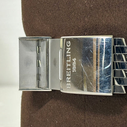 【中古品】【メンズ】 BREITLING ブライトリング REF.A24322121B2A1 ナビタイマー ワールド クロノグラフ GMT 46 WATCH 腕時計 195-240602-ab-1-min カラー：シルバー/ブラック/ホワイト 万代Net店