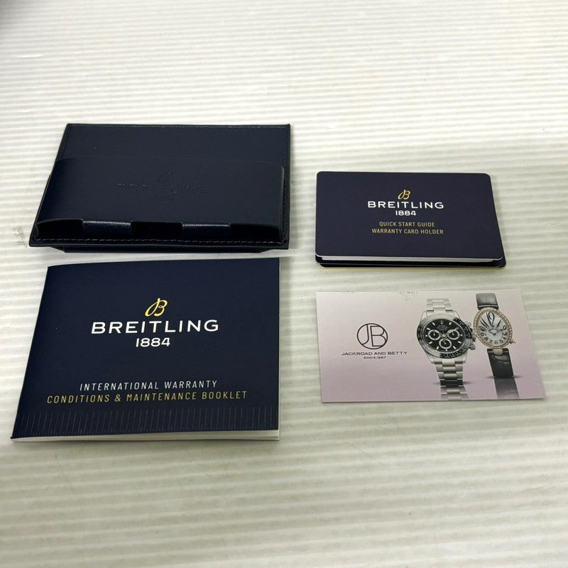 【中古品】【メンズ】 BREITLING ブライトリング REF.A24322121B2A1 ナビタイマー ワールド クロノグラフ GMT 46 WATCH 腕時計 195-240602-ab-1-min カラー：シルバー/ブラック/ホワイト 万代Net店