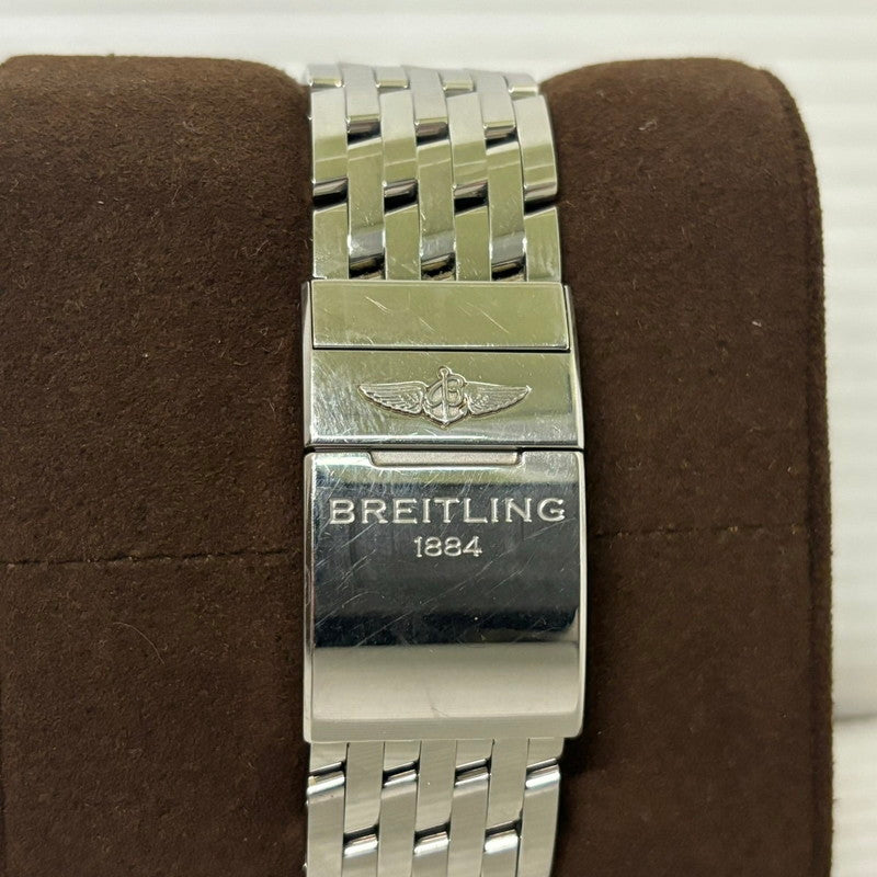 【中古品】【メンズ】 BREITLING ブライトリング REF.A24322121B2A1 ナビタイマー ワールド クロノグラフ GMT 46 WATCH 腕時計 195-240602-ab-1-min カラー：シルバー/ブラック/ホワイト 万代Net店