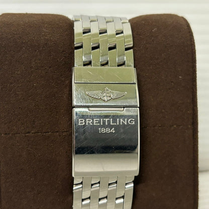 【中古品】【メンズ】 BREITLING ブライトリング REF.A24322121B2A1 ナビタイマー ワールド クロノグラフ GMT 46 WATCH 腕時計 195-240602-ab-1-min カラー：シルバー/ブラック/ホワイト 万代Net店