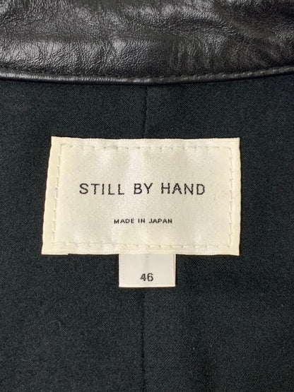 【中古品】【メンズ】 STILL BY HAND スティルバイハンド SINGLE RIDERS JACKET LE0183 シングルライダースジャケット アウター 140-240617-yn-18-min サイズ：46 カラー：ブラック 万代Net店