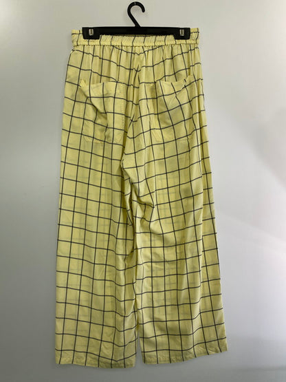 【中古美品】【メンズ】  ANCELLM RAYON CHECK SLACKS ANC-PT42 アンセルム レーヨン チェック スラックス パンツ ボトムス 151-240614-yn-29-min サイズ：2 カラー：クリーム 万代Net店