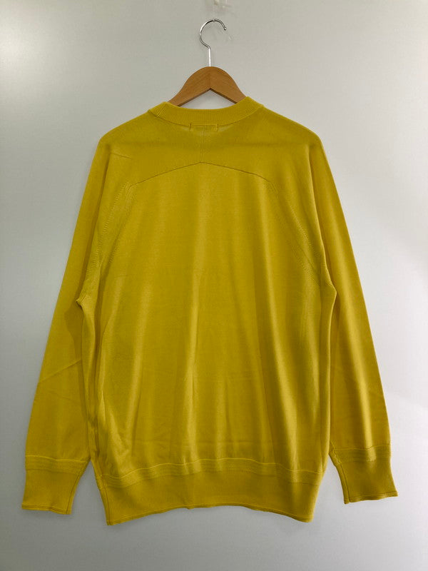 【中古美品】【メンズ】  SIDE SLOPE WORSTED WOOL STANDARD PULLOVER SL38-043 サイドスロープ ウーステッド ウール スタンダード プルオーバー トップス 140-240613-yn-05-min サイズ：2 カラー：イエロー 万代Net店