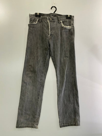 【中古品】【メンズ】  Y'S DENIM PANTS MX-P13-007 ワイズ デニムパンツ ボトムス 151-240624-yn-09-min サイズ：3 カラー：グレー 万代Net店