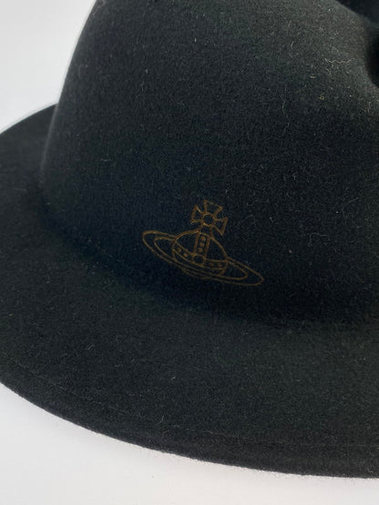 【中古品】【メンズ】 Vivienne Westwood ヴィヴィアンウエストウッド FELT MOUNTAIN HAT マウンテンハット 帽子 185-240624-me-14-min サイズ：M-L カラー：ブラック 万代Net店