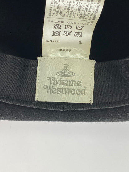 【中古品】【メンズ】 Vivienne Westwood ヴィヴィアンウエストウッド FELT MOUNTAIN HAT マウンテンハット 帽子 185-240624-me-14-min サイズ：M-L カラー：ブラック 万代Net店