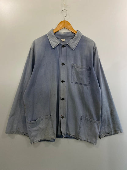 【現状渡し品】【メンズ】  USED ユーズド WORKER JACKET ワーカージャケット 146-241010-ks-23-min サイズ：不明 カラー：ブルー系 万代Net店