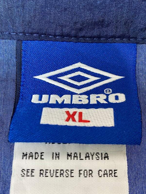 【中古品】【メンズ】  UMBRO 90’S NYLON JACKET アンブロ 90年代ナイロンジャケット アウター 146-240620-jt-20-min サイズ：XL カラー：ネイビー 万代Net店